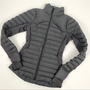 Lululemon 4 Fluff Off Jacket Down Herringbone Run
